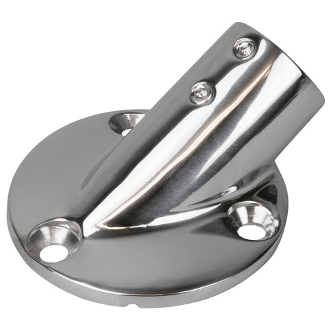 Sea Dog Rail Base Fitting 2 3/4" Round Base 30 Degree