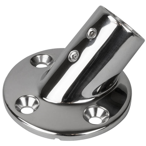 Sea Dog Rail Base Fitting 2 3/4" Round Base 45 Degree