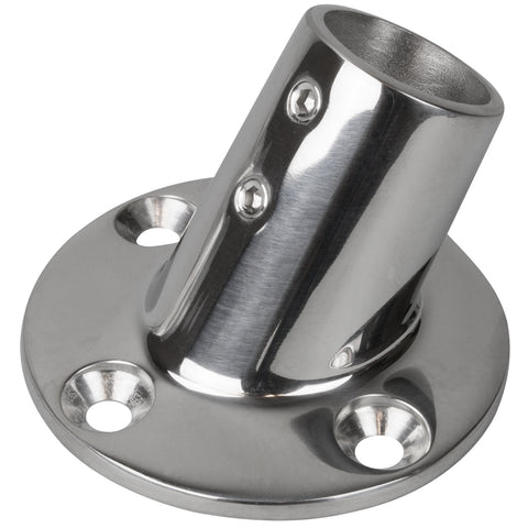 Sea Dog Rail Base Fitting 2 3/4" Round Base 60 Degree
