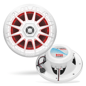 Boss Audio Mrgb55W Marine  Speakers 5.25" - White W/ Rgb