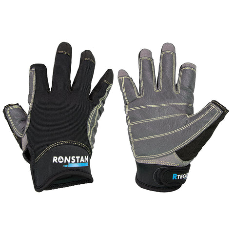 Ronstan Sticky Race Glove 3 Finger Black Xs