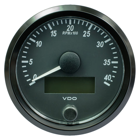 Vdo Singleviu 80Mm (3-1/8") Tachometer - 4000 Rpm