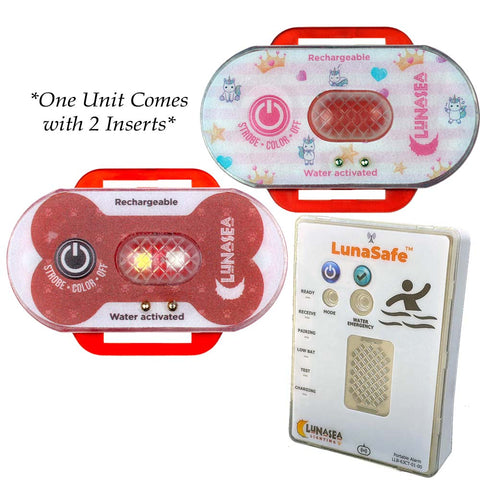 Lunasea Child/Pet Safety Water Activated Strobe Light W/ Rf