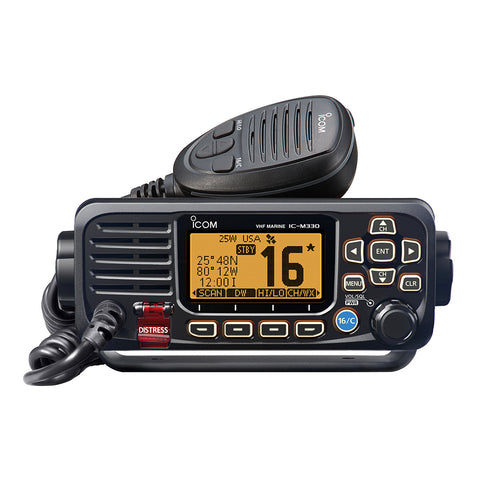 Icom M330 Black W/Gps Compact Vhf Radio