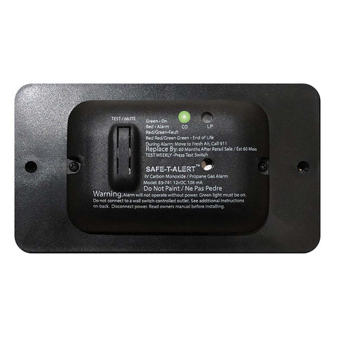 Safe T Alert 85 Series Black Carbon Monoxide Propane Gas