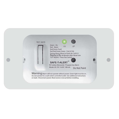 Safe T Alert 85 Series White Carbon Monoxide Propane Gas