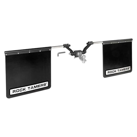 Rock Tamers 2.5" Hub Mudflap System Matte Black / Stainless
