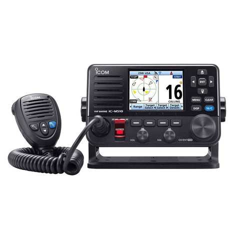 Icom M510 Plus Vhf Marine Radio With Ais Black