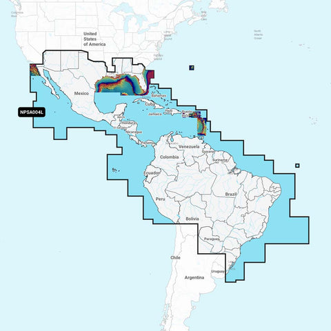 Navionics Platinum+ Npsa004L Mexico,Caribbean To Brazil