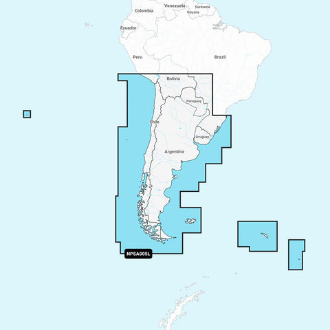 Navionics Platinum+ Npsa005L Chile, Argentina & Easter Isl