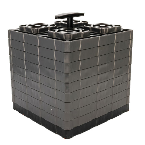 Camco Fasten Leveling Blocks Xl W/ T Handle 2X2 Gray