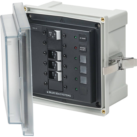 Blue Sea 3130 Sms Panel Enclosure 120V 50A 3Cb