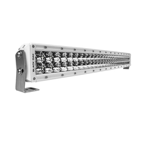 Black Oak 30" Curved Double  Row 5W Combo White