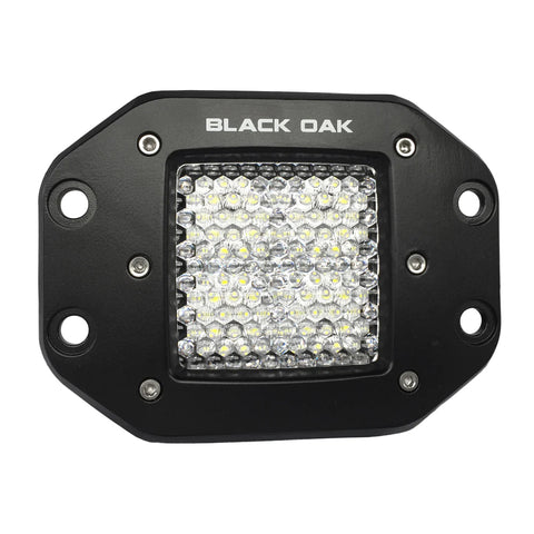 Black Oak 2" Flush Flood 10W Cree Black