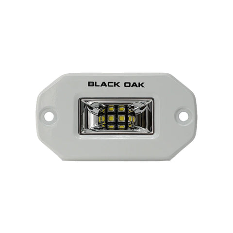 Black Oak 2" Flush Mount Spreader Scene White