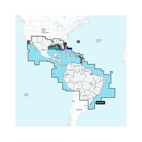 Garmin Navionics Vision+ Mexico, Caribbean To Brazil