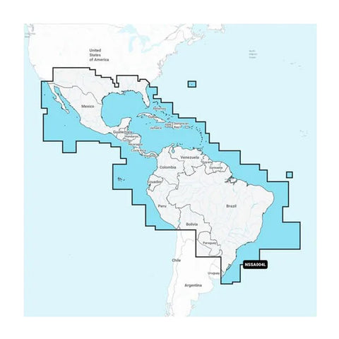 Garmin Navionics+ Nssa004L Mexico Caribbean To Brazil