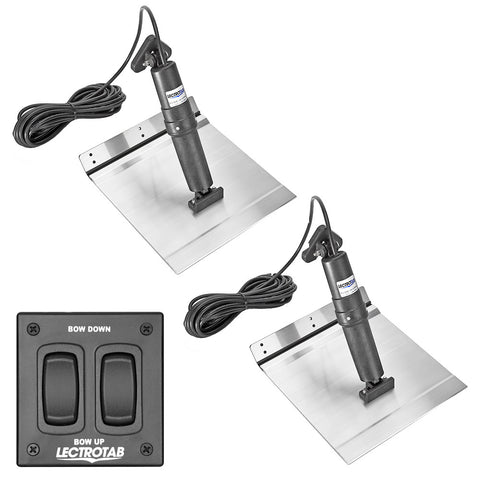 Lectrotab Xka 9X24 Aluminum Alloy Trim Tab Kit W/ Rocker