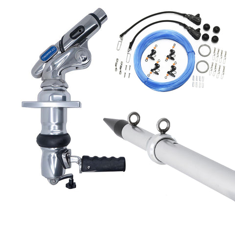 Tigress Xd Crank Top Mount System 18' Silver Outriggers