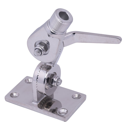 Whitecap Heavy Duty Ratchet Antenna Mount 316 Ss