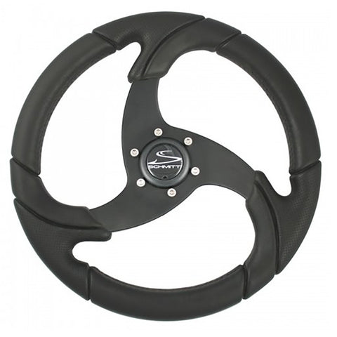 Schmitt Marine Folletto Wheel  14.2" Black 3/4" Tapered Shaft