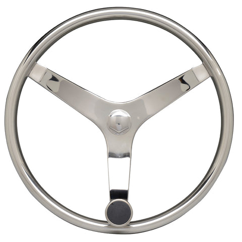 Uflex V46 Ss Steering Wheel W/ Speed Knob *Nut Not Inc*