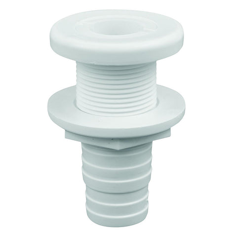 Attwood Plastic Thru-Hull Fitting 1 1/8" Id White