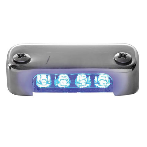 Attwood Led Micro Light Blue With Ss Bezel Vertical Mount