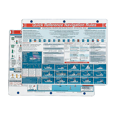 Davis Navigation Rules Quick Reference Card