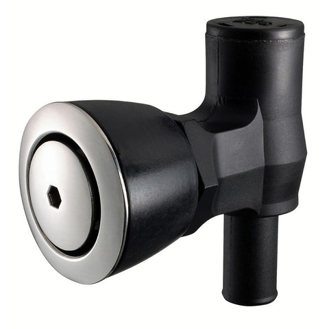Attwood 90 Degree P-Trap Fuel Vent Flush Mount Black With