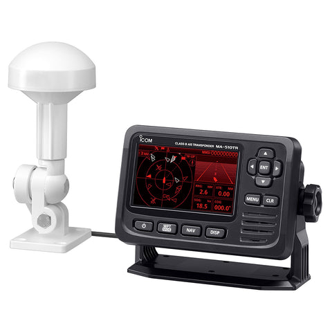 Icom Ma-510Tr Ais Transponder With Antenna & 4.3" Display 