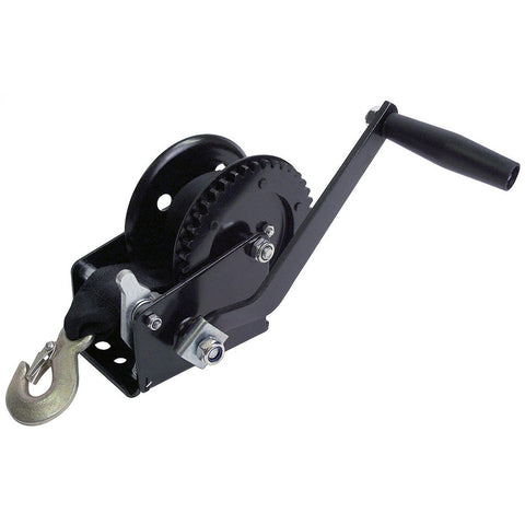 Attwood 1200 Lb Single Drive Winch With 2" X 20' Strap