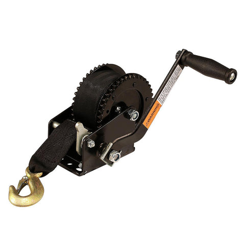 Attwood 2000 Lb Dual Drive Winch With 2" X 20' Strap